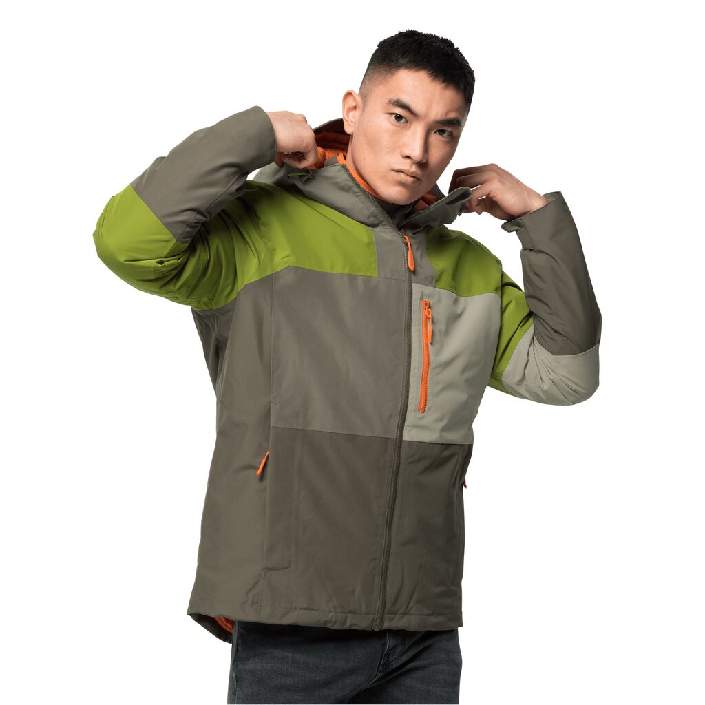 Jack Wolfskin 365 FLASH Férfi Télikabát Zöld - GVXDCE-193